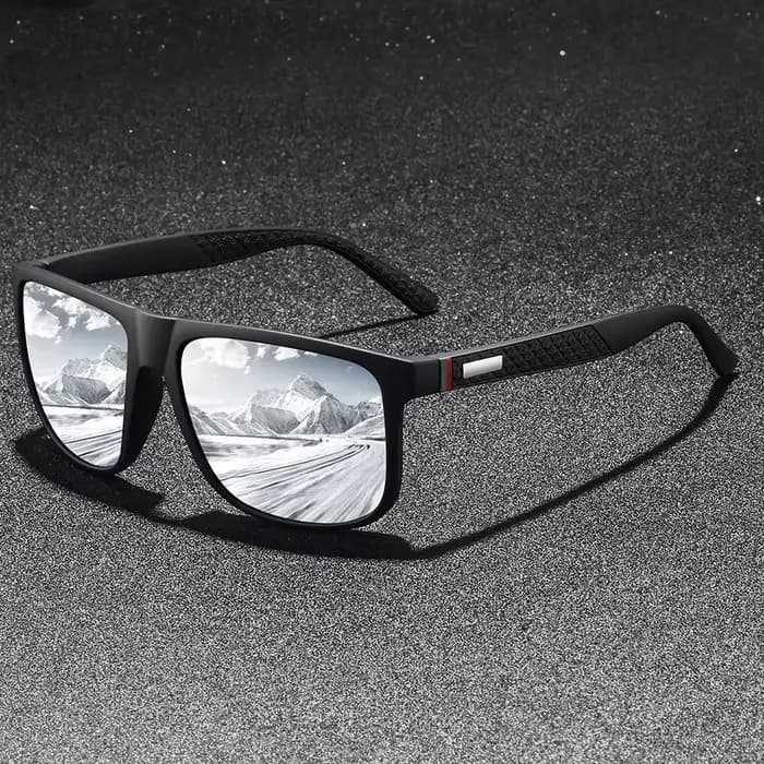 Lunettes de soleil de conduite de plein air tendance, monture carrée populaire, lunettes de soleil c