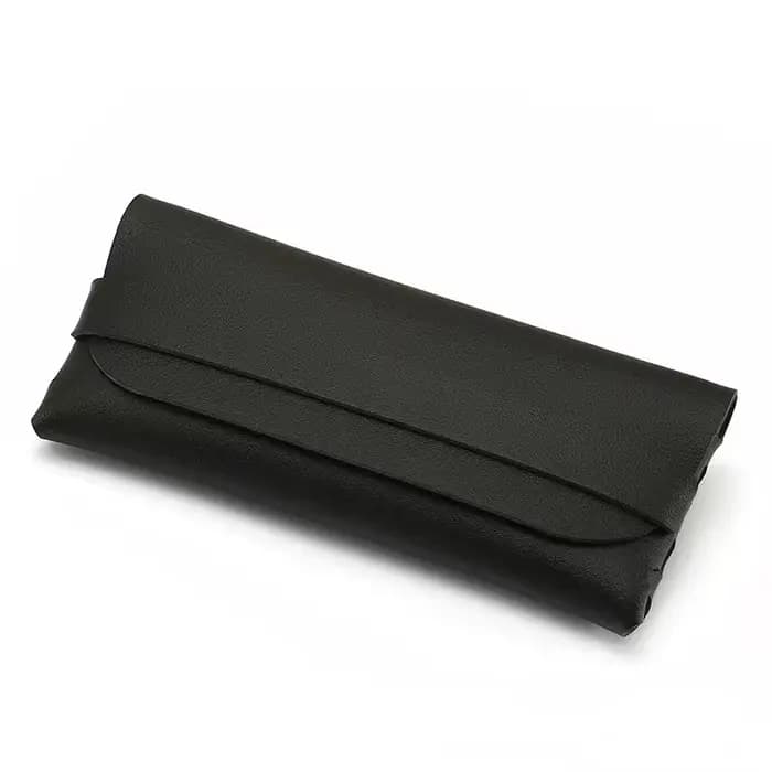 Étuis à lunettes en cuir souple et élégant noir et blanc – Sacs de protection pour lunettes, accesso