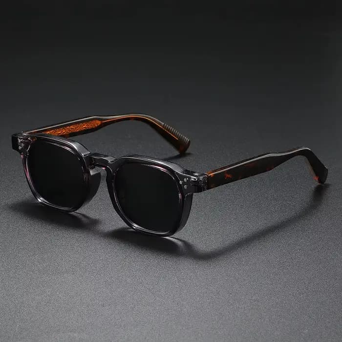 Nouvelles lunettes de soleil polarisées unisexe noyau métallique CP lunettes de soleil carrées Rivet