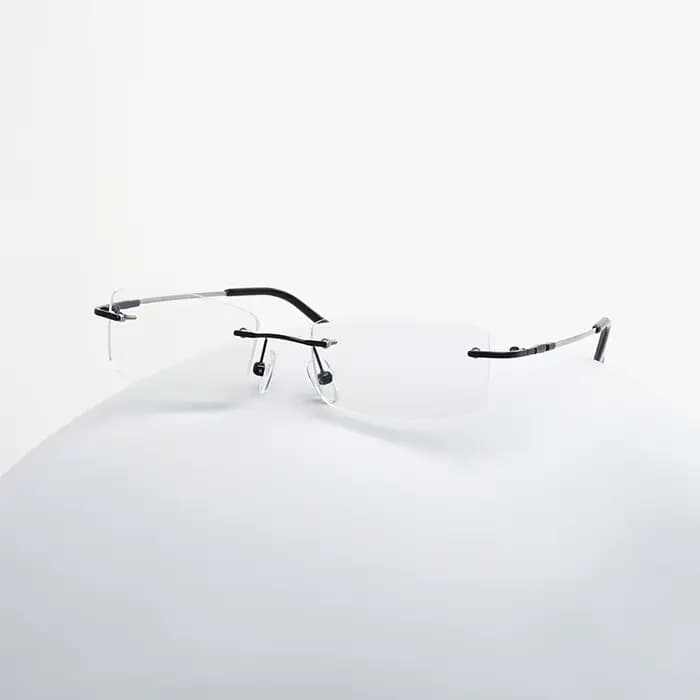 Toketorism Lunettes sans monture pour femme pour myopie hypermétropie Lunettes à monture en alliage