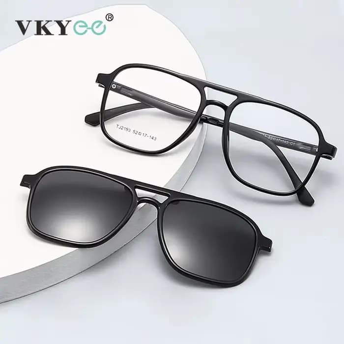VICKY lunettes de soleil polarisées magnétiques rabattables sur Prescription personnalisable TR90 my