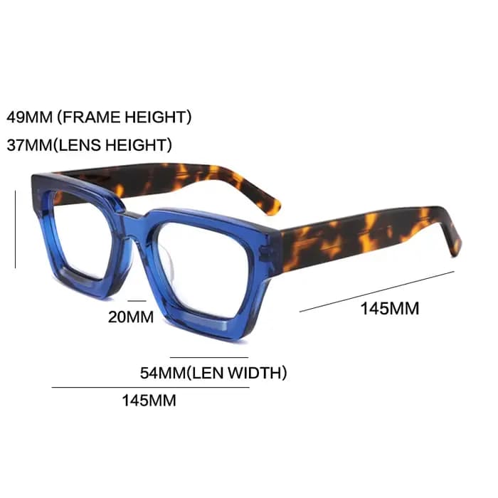 Vintage épaissir acétate lunettes cadre hommes femmes Prescription à la main lunettes cadre rétro ma