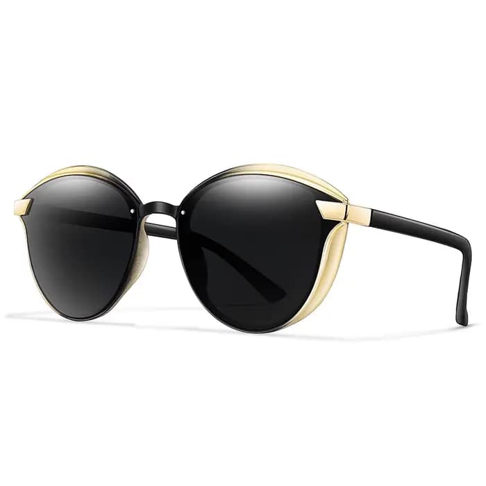 Lunettes de soleil rondes vintage pour hommes et femmes, monture intégrale, lunettes de mode pour le