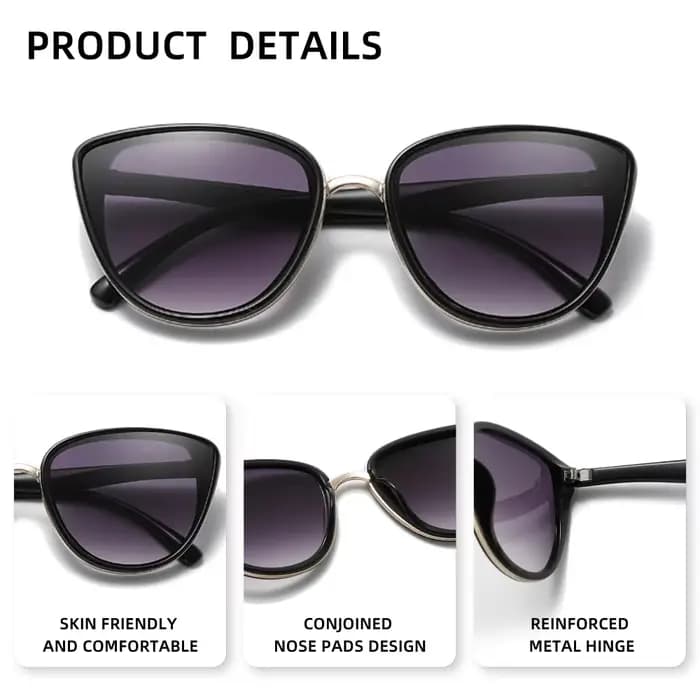 Femmes lunettes De Soleil Triangle cadre nuances pour dame rétro lunettes De Soleil accessoires UV 4