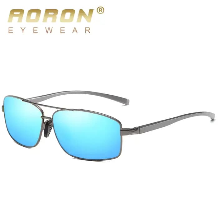 AORON Lunettes de soleil polarisées classiques rétro pour hommes Lunettes de soleil rectangulaires p