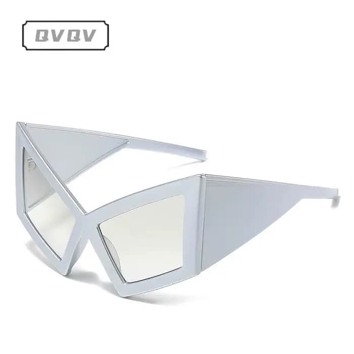 Lunettes de soleil œil de chat tendance grande monture couleur été pour femme, forme spéciale Hip-Ho