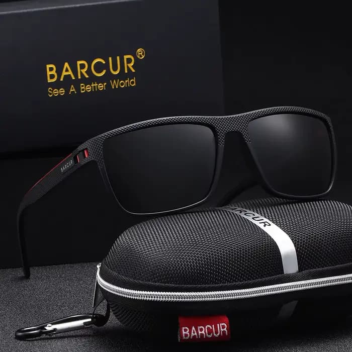 BARCUR Lunettes de soleil de base classiques légères et confortables avec matériau de lentille Tac r