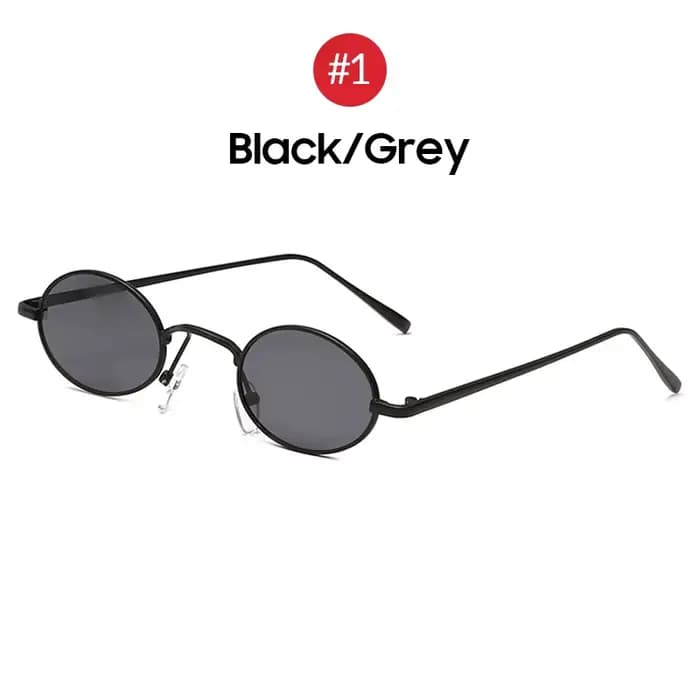 VIVIBEE Lunettes de soleil ovales vintage pour femmes 2026 Tendance Monture en métal doré Rétro Mini