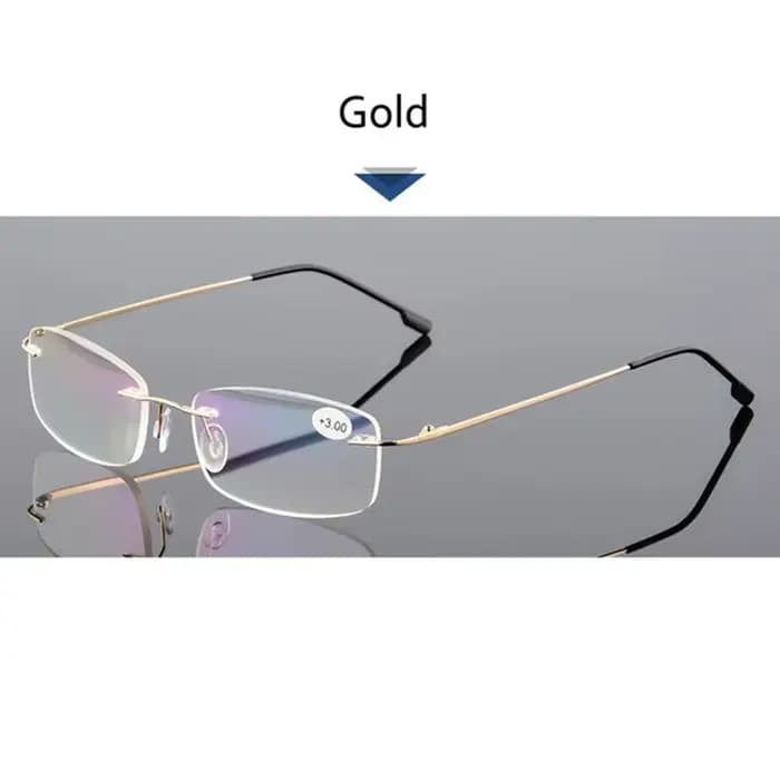 May Flower-Lunettes de lecture sans monture en titane pour hommes et femmes, blocage de la lumière b