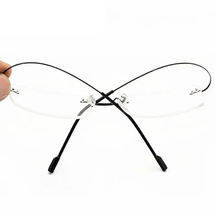 Lunettes légères sans bords en titane à petite monture, 5018, Prescription de lunettes-0.5 -1 -1.5 -