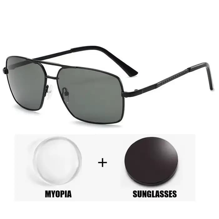 Lunettes de soleil pour hommes, style pilote, protection UV, anti-éblouissement, pour la conduite, a