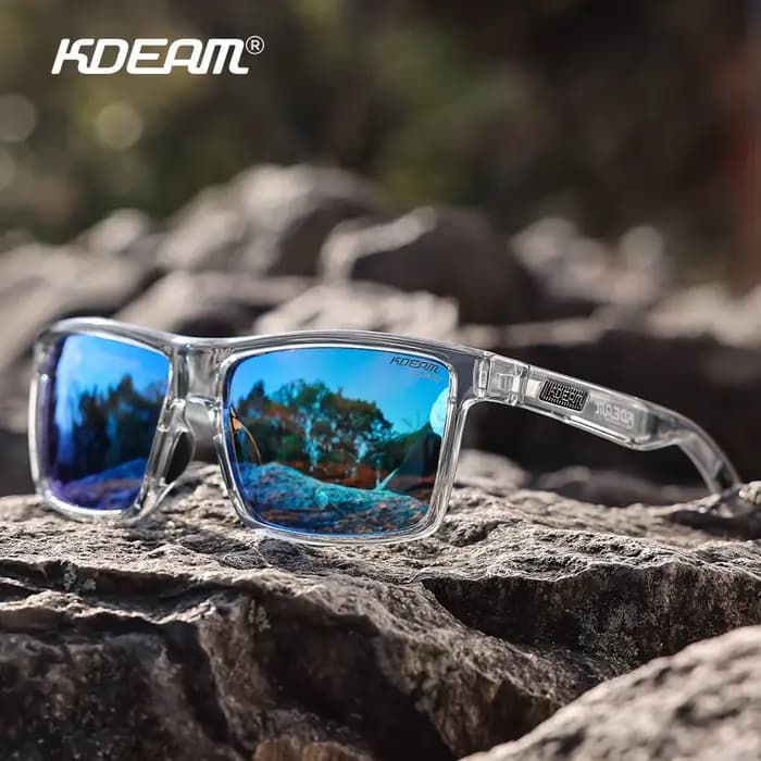 KDEAM lunettes de soleil surdimensionnées pour hommes polarisées TR90 lunettes de soleil grande tail