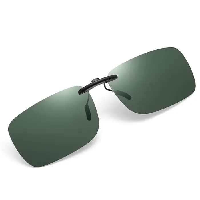 Shone-Lunettes de soleil polarisées sans monture à clipser pour hommes et femmes, lunettes rabattabl