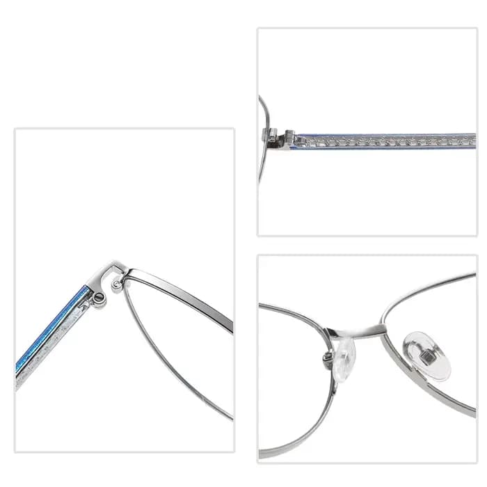 Lunettes œil de chat pour femmes, monture en alliage, jante complète, marque de styliste élégante, l