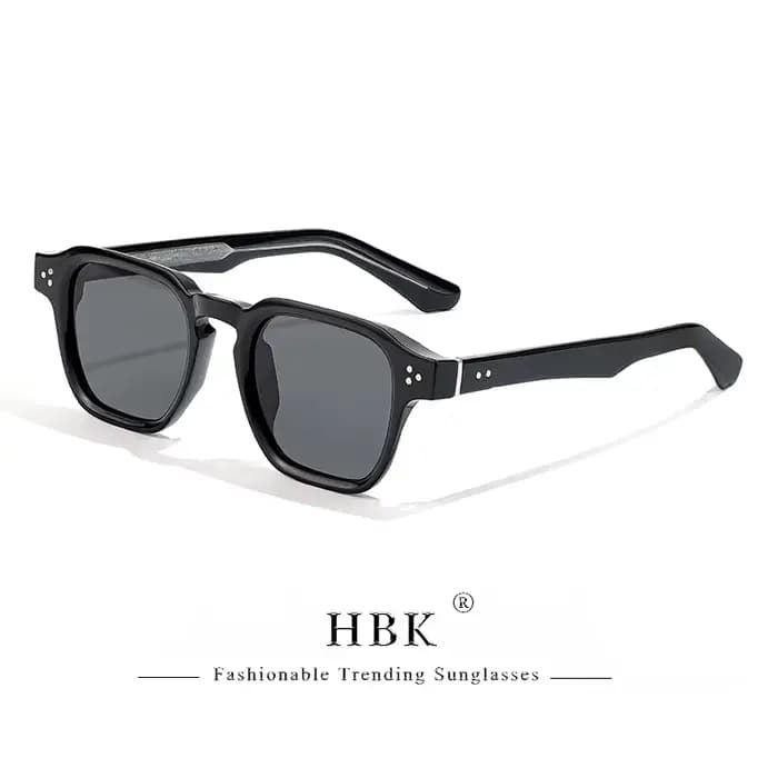 HBK Nouvelles Lunettes de Soleil Tendance pour Hommes, Style Vintage Carré, Verres Dégradés, Idéales