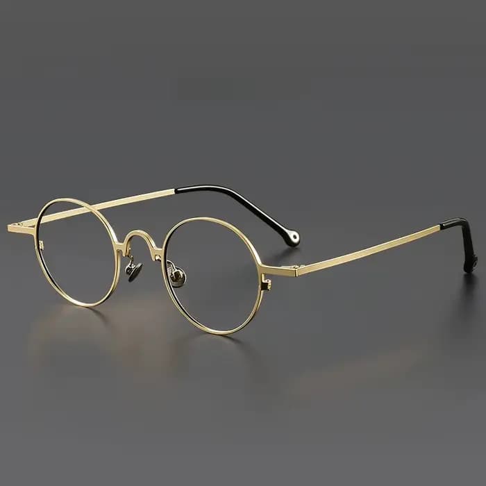 FIRADA mode confortable lunettes rondes Vintage luxe lunettes en titane optique lunettes de Prescrip