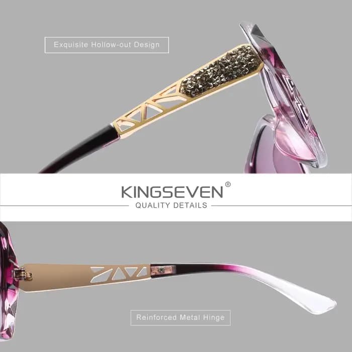 KINGSEVEN – lunettes de soleil tendance pour femmes, style papillon, pour la conduite en extérieur,