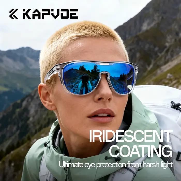 Nouvelles lunettes de soleil Kapvoe pour hommes, lunettes de cyclisme photochromiques, lunettes de r