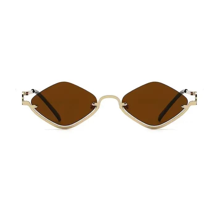 Lunettes de mode pour femmes avec monture en métal diamant ultra-légère de style rétro et demi-montu