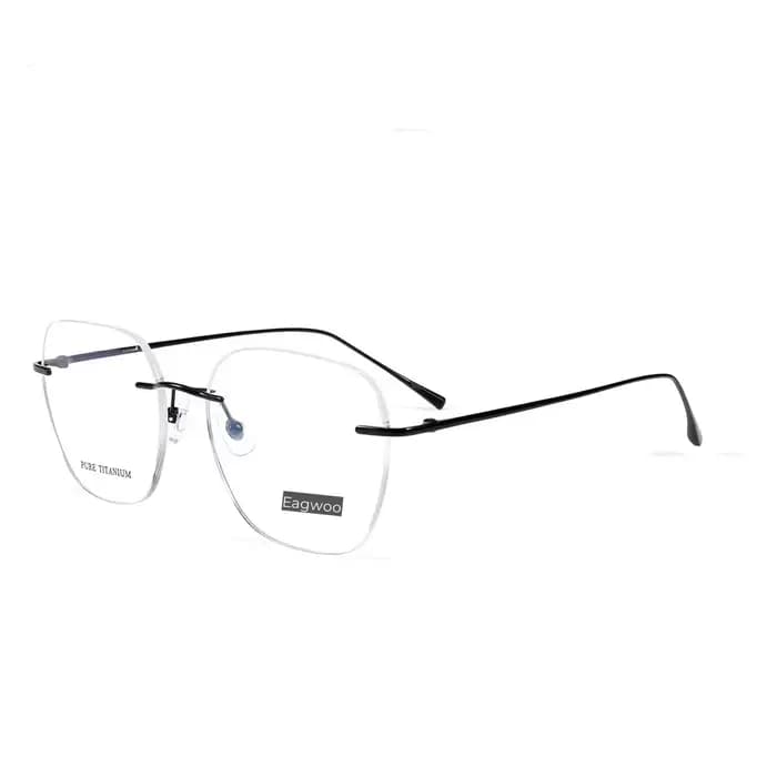 Lunettes de vue sans monture en titane pur, lunettes sans cadre, lunettes pour contrevenants, longue