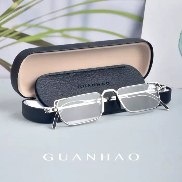 Guanhao lunettes de lecture portables lunettes d'affaires à la mode pour hommes optique transparente