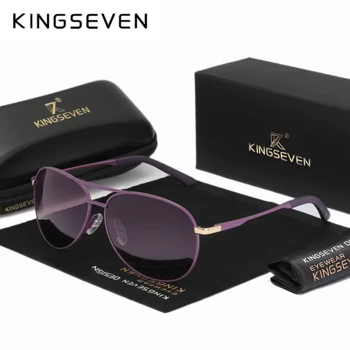 KINGSEVEN – lunettes de soleil polarisées UV400, design en alliage, classiques, protection estivale,