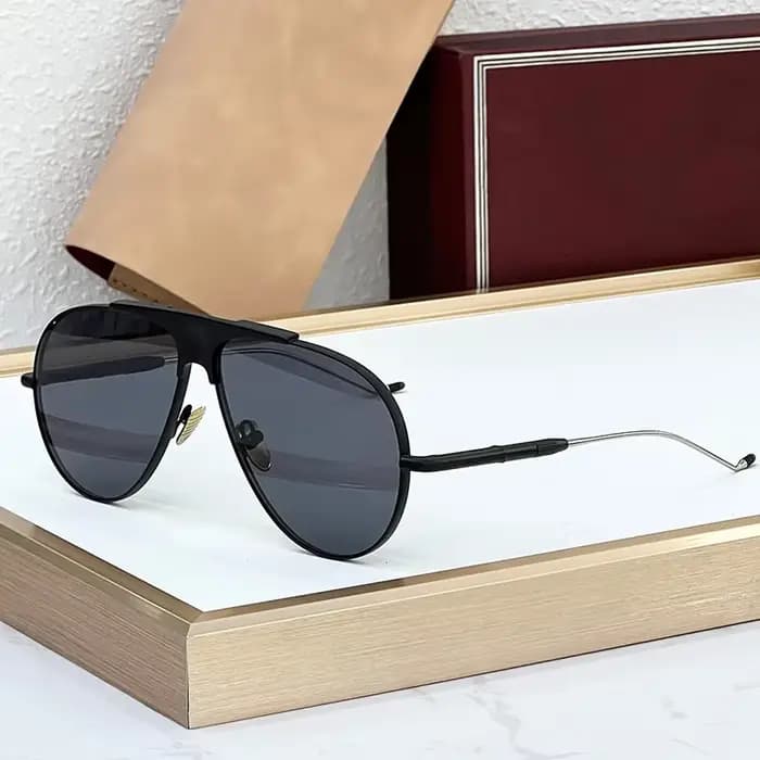 JMM DAIDO alliage concepteur grandes lunettes de soleil ovales hommes classique Uv400 classique Vint