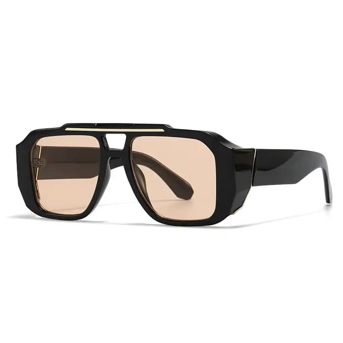 Lunettes de soleil carrées surdimensionnées vintage 2026 pour hommes et femmes, de marque de luxe, à