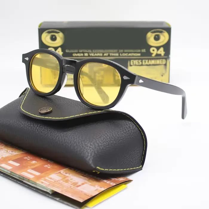 Lunettes de soleil polarisées Johnny Depp pour hommes et femmes, marque Lemtosh, monture vintage en