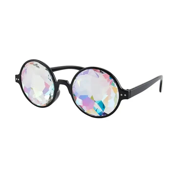 Lunettes de kaleidoscope pour festivals, lunettes de soleil arc-en-ciel, lunettes de kaleidoscope, l