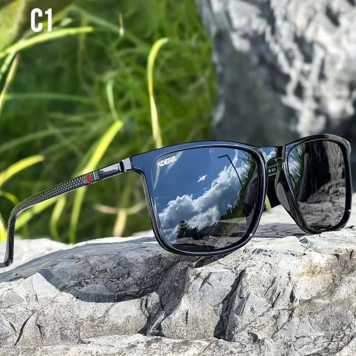 Lunettes de soleil polarisées KDEAM taille XL extra large pour hommes, lunettes de soleil photochrom