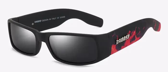 DUBERY Vintage lunettes de soleil polarisées hommes lunettes pour hommes conduite noir carré