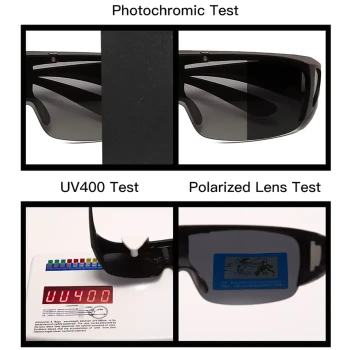 VIVIBEE rabattable polarisé ajustement sur lunettes lunettes de soleil hommes conduite UV400 photoch