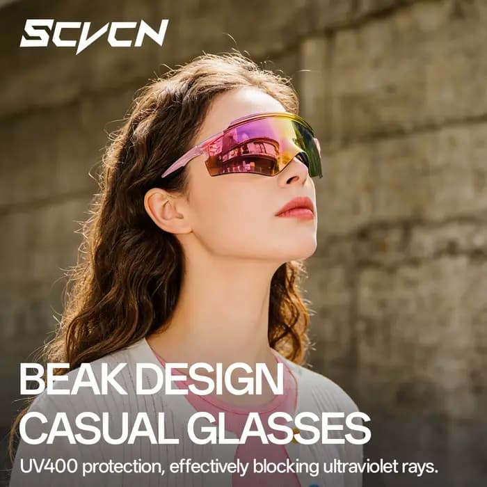Lunettes de cyclisme SCVCN Fashion 2026 – Lunettes de soleil pour hommes et femmes, idéales pour le