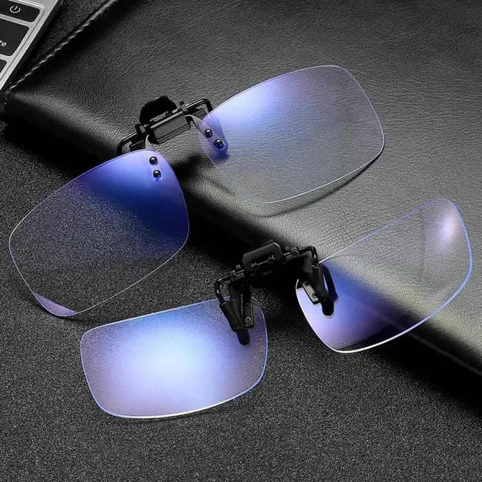 Lunettes Anti-lumière bleue pour femmes et hommes, verres à Clip, transparents, pour ordinateur, tél