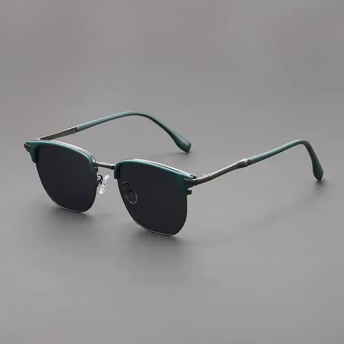 Lunettes de soleil carrées de luxe pour hommes et femmes, monture en alliage tendance de marque, ver