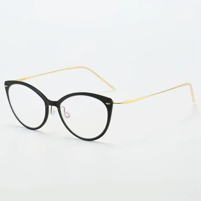 Danemark 6564 femmes lunettes ovales cadre sans vis ultraléger forme de papillon lunettes concepteur