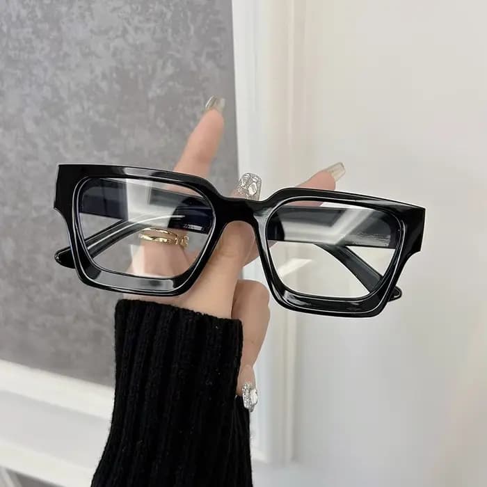 Lunettes carrées décontractées pour femmes et hommes, monture de lunettes élégante de styliste, lent