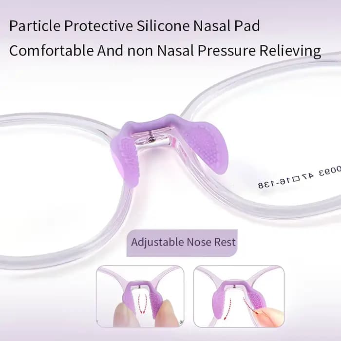 Xbora – lunettes TR90 pour garçons et filles, monture ovale, branches confortables, Anti-lumière ble