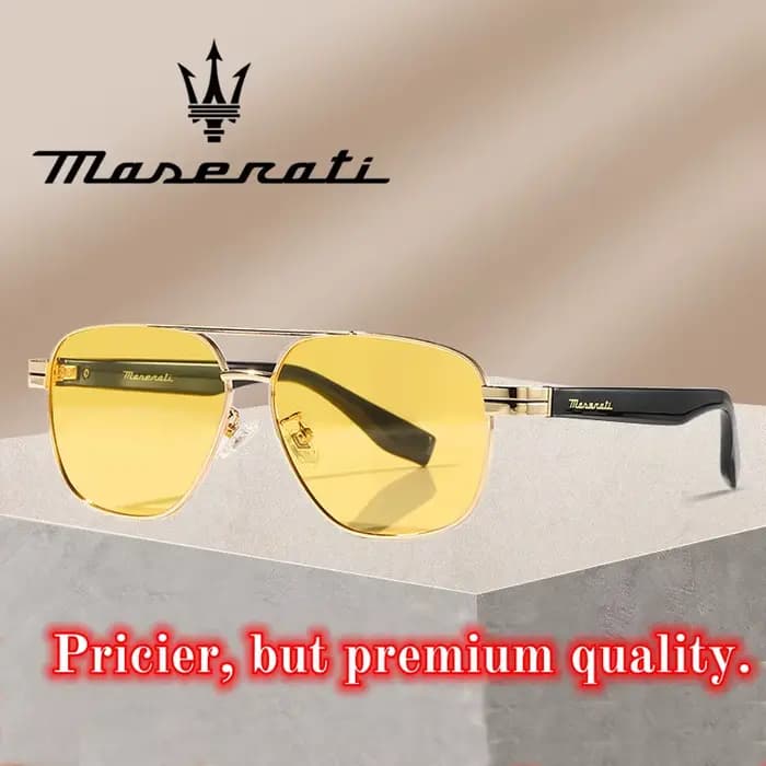 MASERATI lunettes de soleil de luxe pour hommes et femmes polarisées UV400 lunettes de conduite Styl