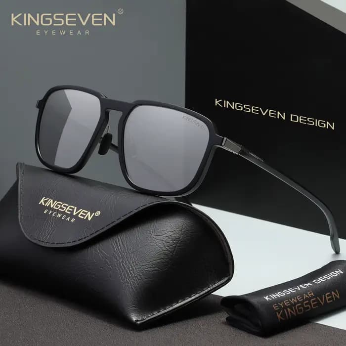 Lunettes de soleil polarisées KINGSEVEN pour hommes et femmes, style vintage de haute qualité, pour