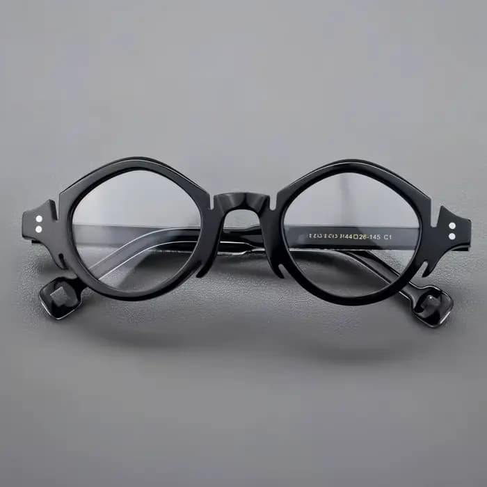 Monture de lunettes vintage 2026 en acétate, petite et ronde, pour hommes et femmes, style rétro, an