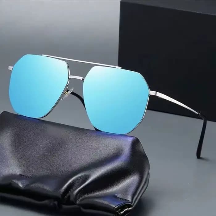 Lunettes de soleil à monture métallique pour hommes, haute définition, unisexe, protection solaire d