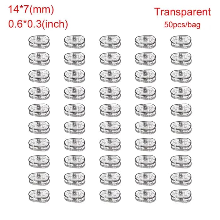 Coussinets en silicone pour lunettes, 25 paires (50 pièces), tampons antarctiques souples, coordonna