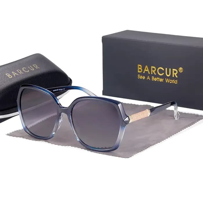 BARCUR Design lunettes de soleil polarisées femmes UV400 dame mode dégradé lunettes de soleil pour l