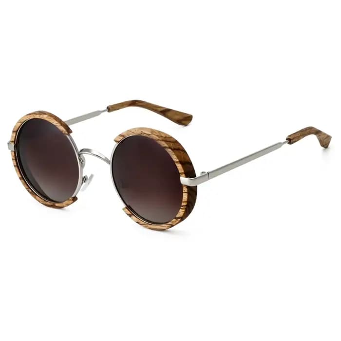 Lunettes de soleil polarisées en bois faites à la main pour hommes et femmes, verres gris dégradé UV