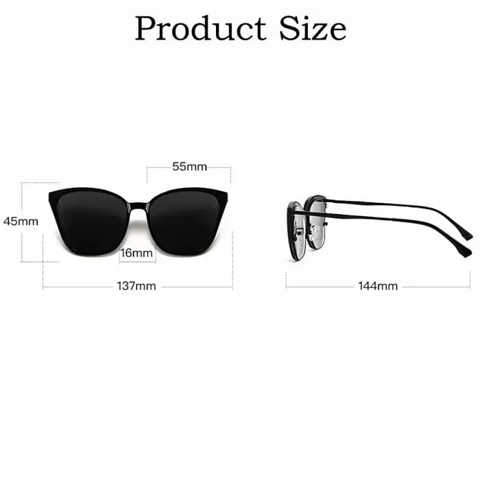 YIMARUILI mode magnétique polarisé lunettes à clipser rétro oeil de chat alliage optique Prescriptio