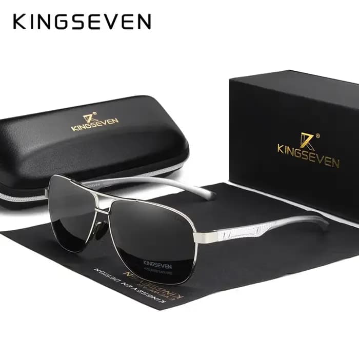 KINGSEVEN lunettes de soleil polarisées en aluminium hommes UV400 HD lentille pilote Protection des