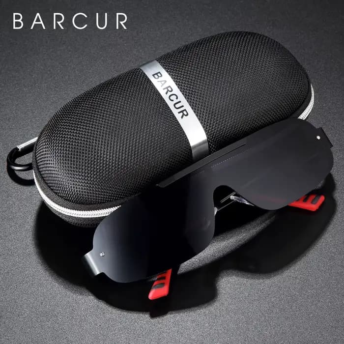 BARCUR – lunettes de soleil polarisées en aluminium et magnésium pour homme, protection UV400