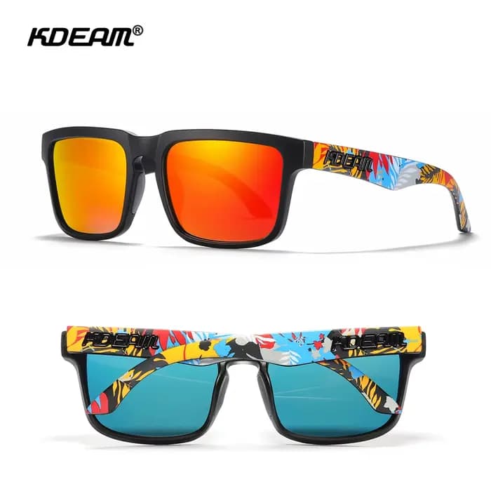 KDEAM-Lunettes de soleil polarisées pour hommes, verres de protection UV400, tout noir, conduite, pê